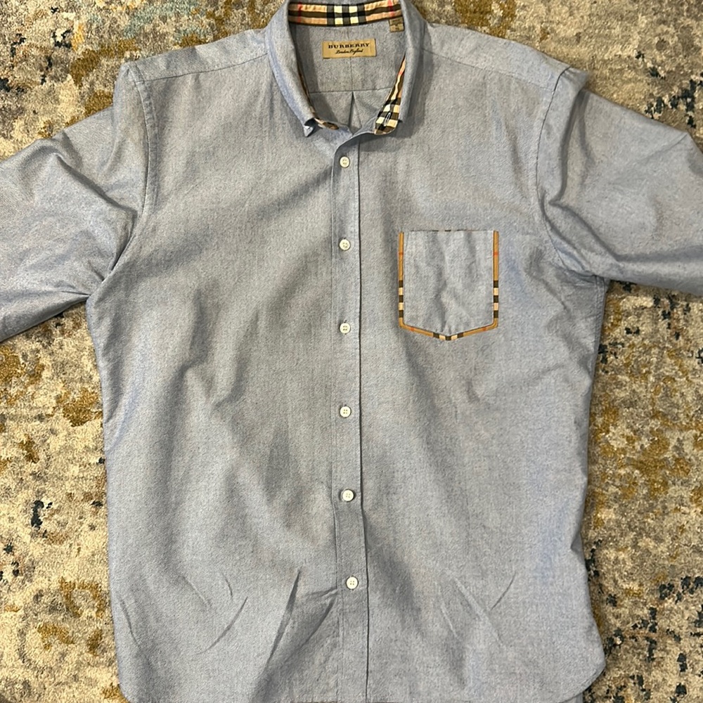 Love this Burberry button down! Casual or dressy!